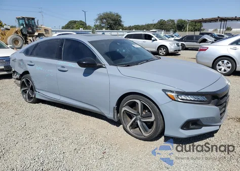 2021 Honda Accord Sport из США, поврежденный, VIN 1HGCV2F37MA014460
